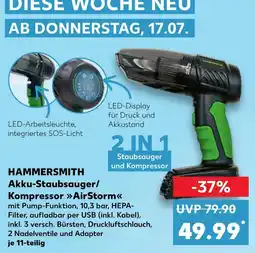 Kaufland Hammersmith akku-staubsauger/kompressor airstorm Angebot