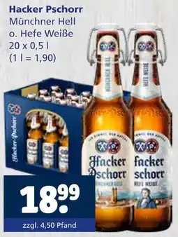 Getränkewelt Hacker pschorr münchner hell o. hefe weiße Angebot