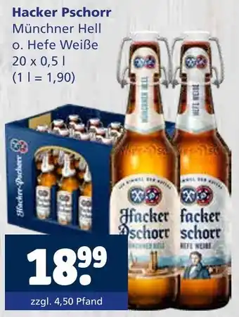 Getränkewelt Hacker pschorr münchner hell o. hefe weiße Angebot
