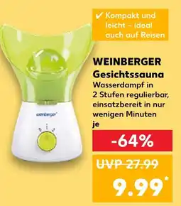Kaufland Weinberger gesichtssauna Angebot