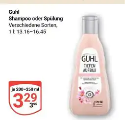 Globus Guhl shampoo oder spülung Angebot