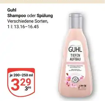 Globus Guhl shampoo oder spülung Angebot