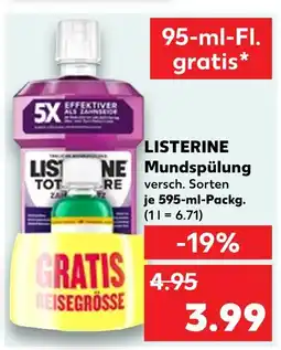 Kaufland Listerine mundspülung Angebot