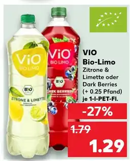 Kaufland Vio bio-limo zitrone & limette Angebot