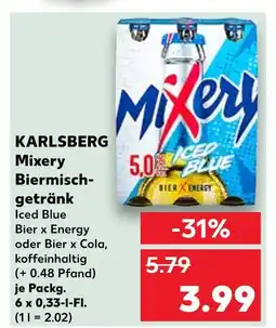 Kaufland Karlsberg mixery biermischgetränk iced blue Angebot