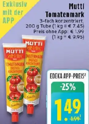 Edeka Mutti Tomatenmark Angebot