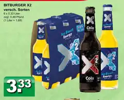 Getränkeparadies Gefromm Bitburger x2 ice boost energy Angebot