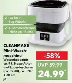 Kaufland Cleanmaxx mini-waschmaschine Angebot