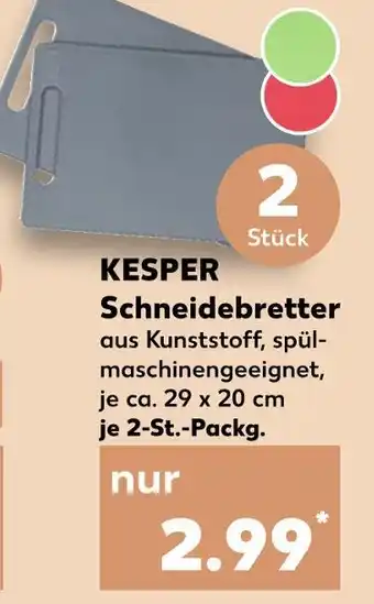 Kaufland Kesper schneidebretter Angebot