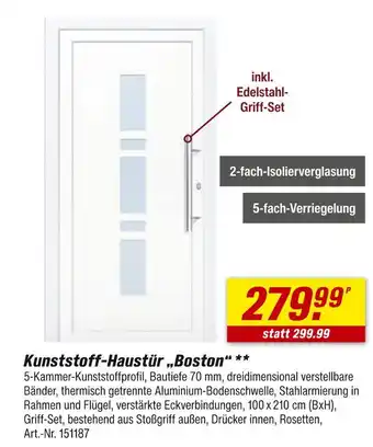 toom Baumarkt Kunststoff-haustür 'boston' Angebot