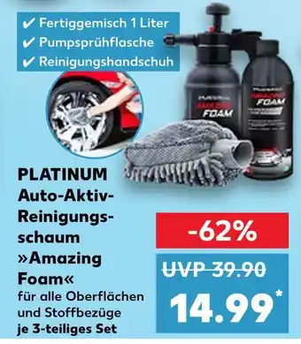 Kaufland Platinum auto-aktiv-reinigungsschaum amazing foam Angebot