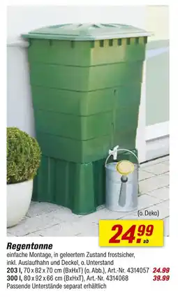 toom Baumarkt Regentonne Angebot
