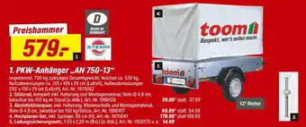 toom Baumarkt Stema pkw-anhänger an 750-13 Angebot