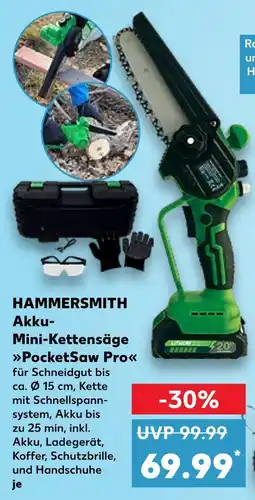 Kaufland Hammersmith akku-mini-kettensäge pocketsaw pro Angebot