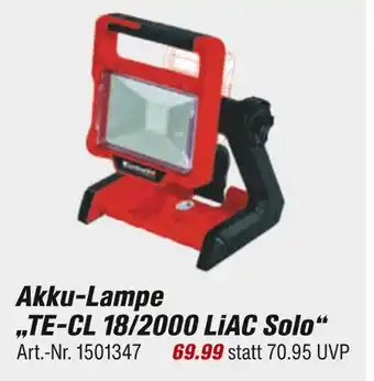toom Baumarkt Akku-lampe te-cl 18/2000 liac solo Angebot