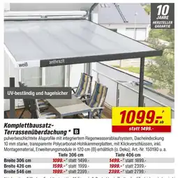 toom Baumarkt Komplettbausatz-terrassenüberdachung Angebot