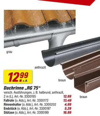toom Baumarkt Dachrinne „rg 75“ Angebot