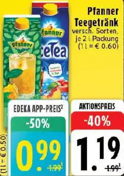 Edeka Pfanner Teegetränk Angebot