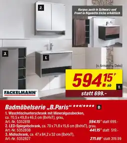 toom Baumarkt Fackelmann badmöbelserie „b.paris“ Angebot