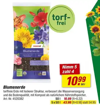toom Baumarkt Blumenerde Angebot