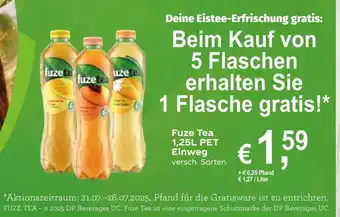 Getränkewelt Fuze tea fuze tea 1,25l pet einweg Angebot