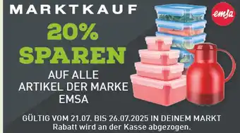 Marktkauf Emsa 20 % sparen Angebot