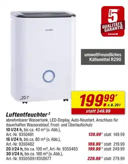 toom Baumarkt Comfee luftentfeuchter 10 l/24 h Angebot