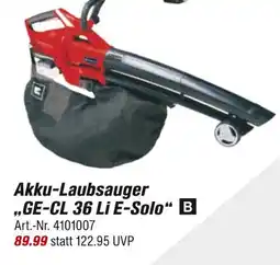 toom Baumarkt Akku-laubsauger ge-cl 36 li e-solo Angebot