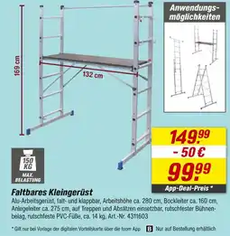 toom Baumarkt Faltbares kleingerüst Angebot