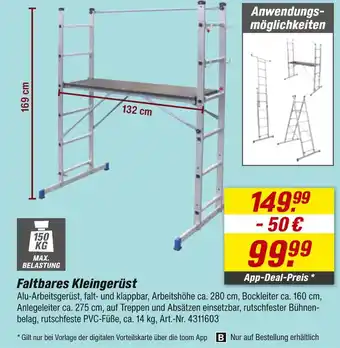 toom Baumarkt Faltbares kleingerüst Angebot