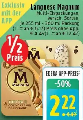 Edeka Langnese Magnum Angebot