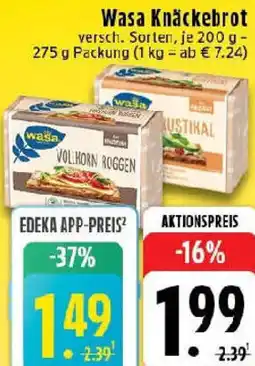 Edeka Wasa Knäckebrot Angebot