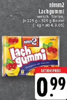 Edeka nimm2 Lachgummi Angebot