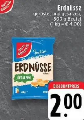 Edeka Gut & Günstig Erdnüsse Angebot