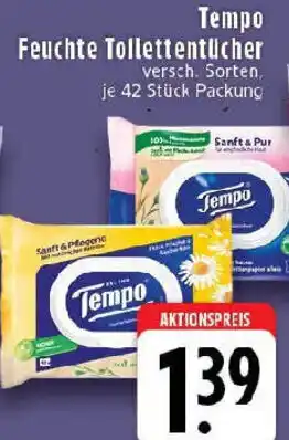 Edeka Tempo Feuchte Toilettentücher Angebot
