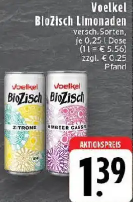 Edeka Voelkel BioZisch Limonaden Angebot