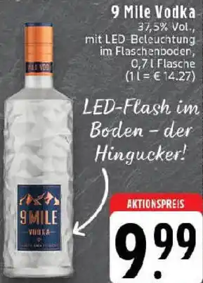 Edeka 9 Mile Vodka Angebot