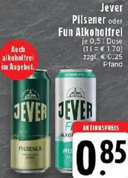 Edeka Jever Pilsener oder Fun Alkoholfrei Angebot
