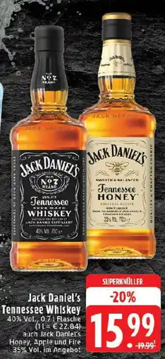 Edeka Jack Daniel's Tennessee Whiskey Angebot