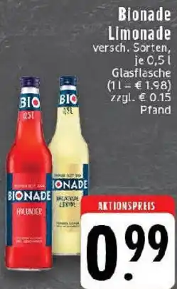 Edeka Bionade Limonade Angebot