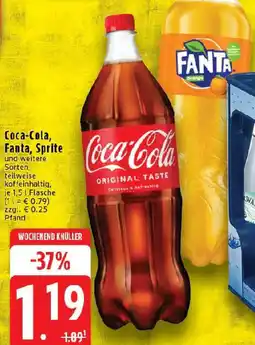 Edeka Coca-Cola, Fanta, Sprite Angebot
