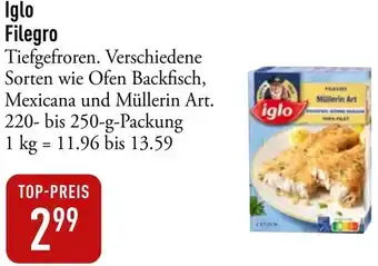 Galeria Markthalle Iglo Filegro Angebot