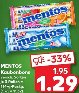 Kaufland MENTOS Kaubonbons Angebot