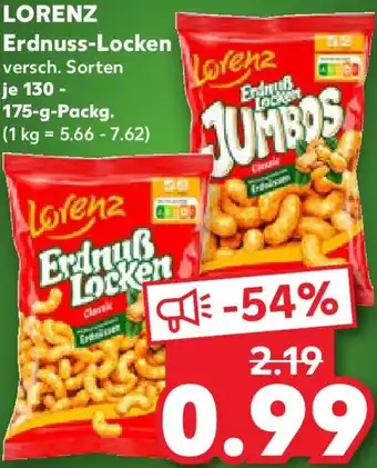 Kaufland LORENZ Erdnuss-Locken Angebot