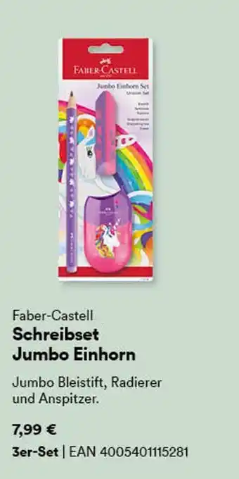 Thalia Faber-castell schreibset jumbo einhorn Angebot