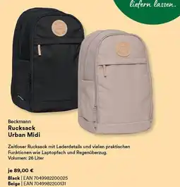 Thalia Beckmann rucksack urban midi black Angebot