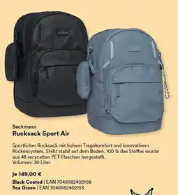 Thalia Beckmann rucksack sport air black coated Angebot