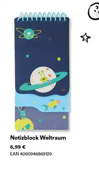 Thalia Notizblock weltraum Angebot