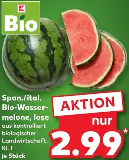 Kaufland Span./ital. Bio-Wassermelone, lose Angebot