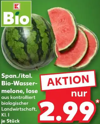 Kaufland Span./ital. Bio-Wassermelone, lose Angebot